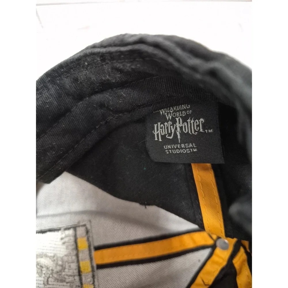 HUFFLEPUFF Harry Potter Universal Studios Black Yellow Cap Hat One Size Cotton